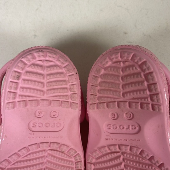 Crocs Kids' Classic Sandal Toddler Pink Glitter Size 6 Child - Picture 9 of 14